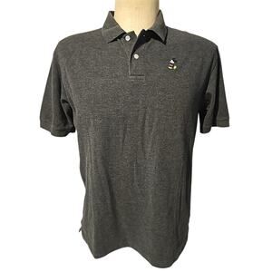 Disney Parks Men’s Mickey Mouse Polo Shirt Gray Short Sleeve Size L